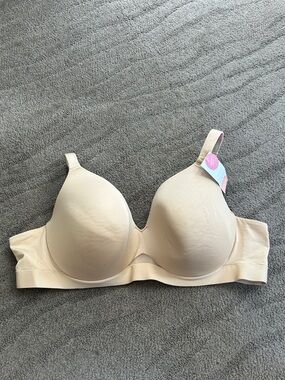 Cacique Lightly Lined Full Coverage Bra Beige 46B